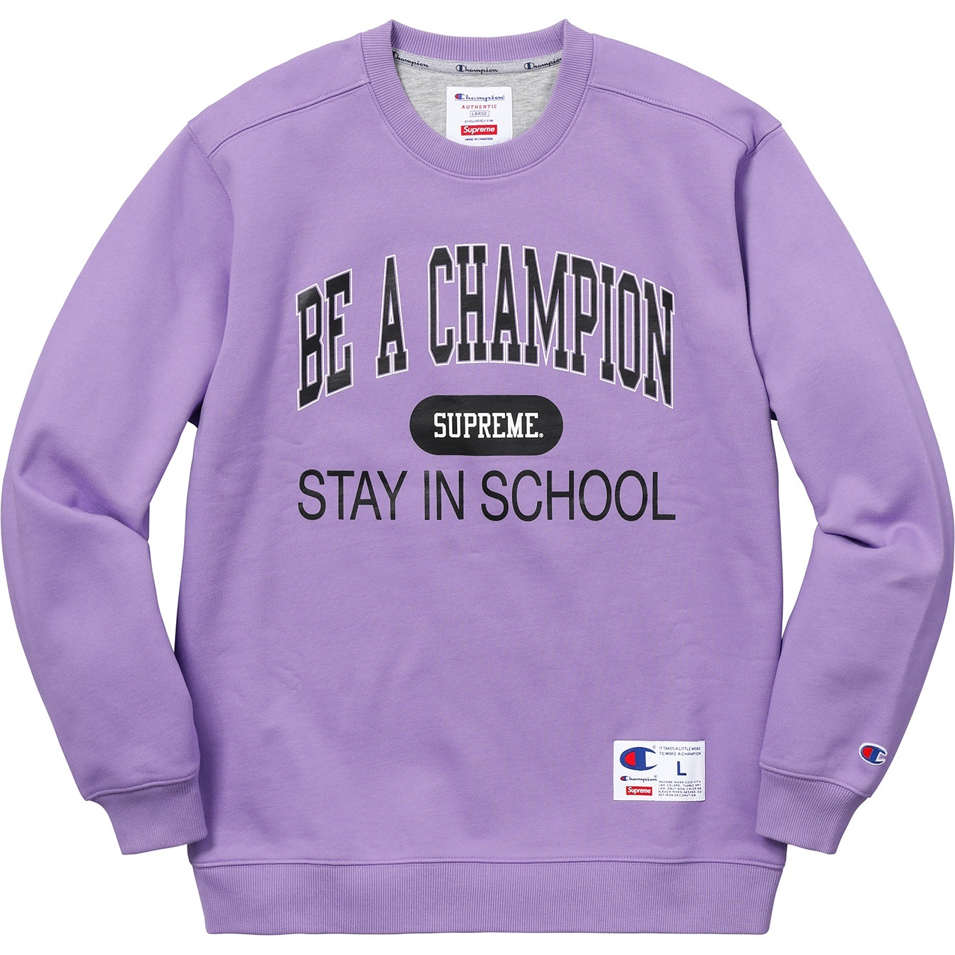 Supreme®/Champion® Stay In School Crewneck view 6
